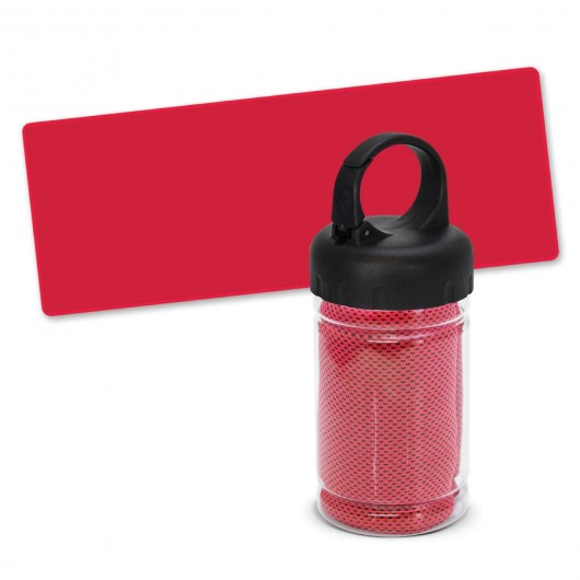 Active Cooling Towels with Tubes Red